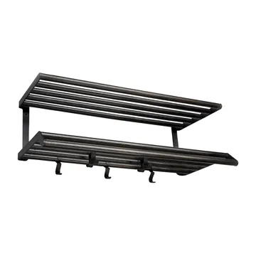 Tamburin 帽子搁板60cm - 黑色油面橡木_黑色 - Essem Design