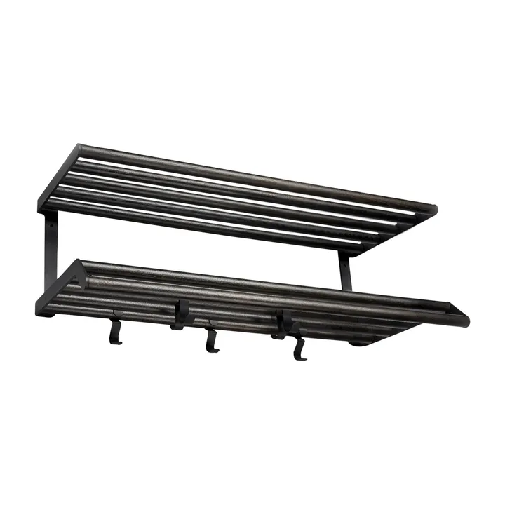 Tamburin 帽子搁板60cm - 黑色油面橡木_黑色 - Essem Design