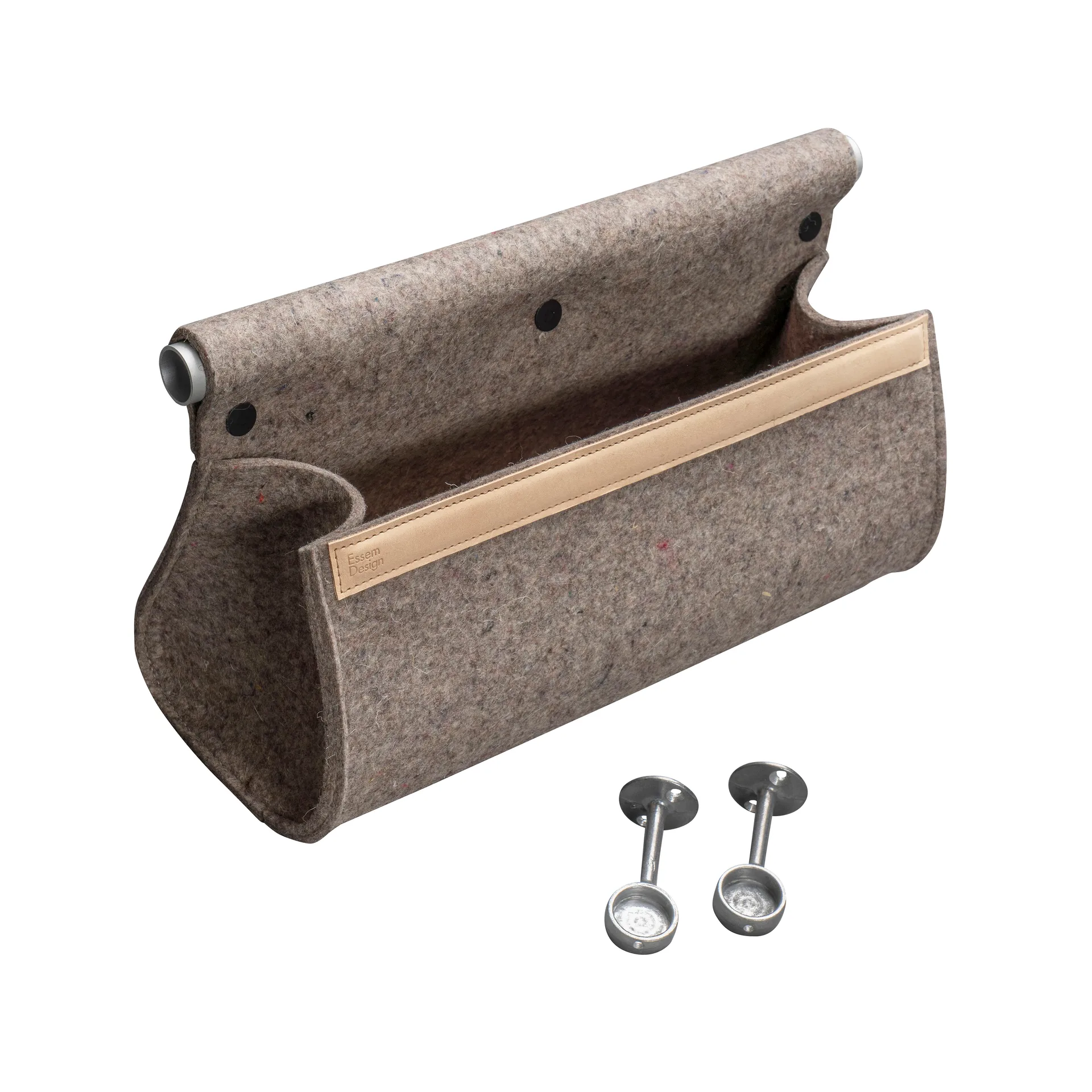 Ulrika wall storage, natural wool-aluminum Essem Design