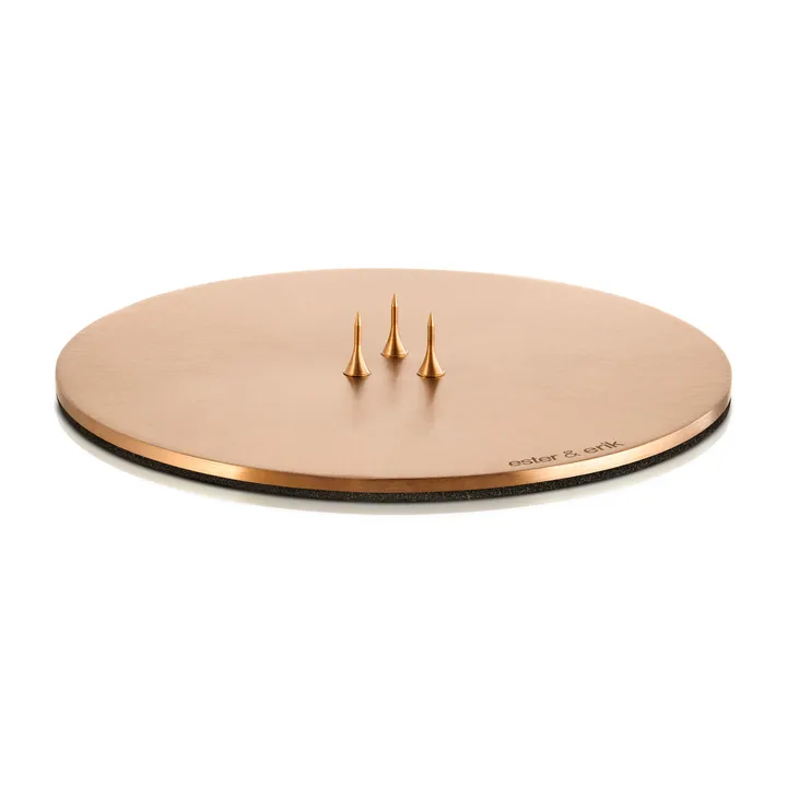 ester & erik 烛盘 Ø12cm 哑光 - Rosé gold - ester & erik