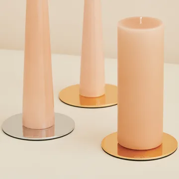 ester & erik 烛盘 Ø12cm 抛光 - 银色 - ester & erik