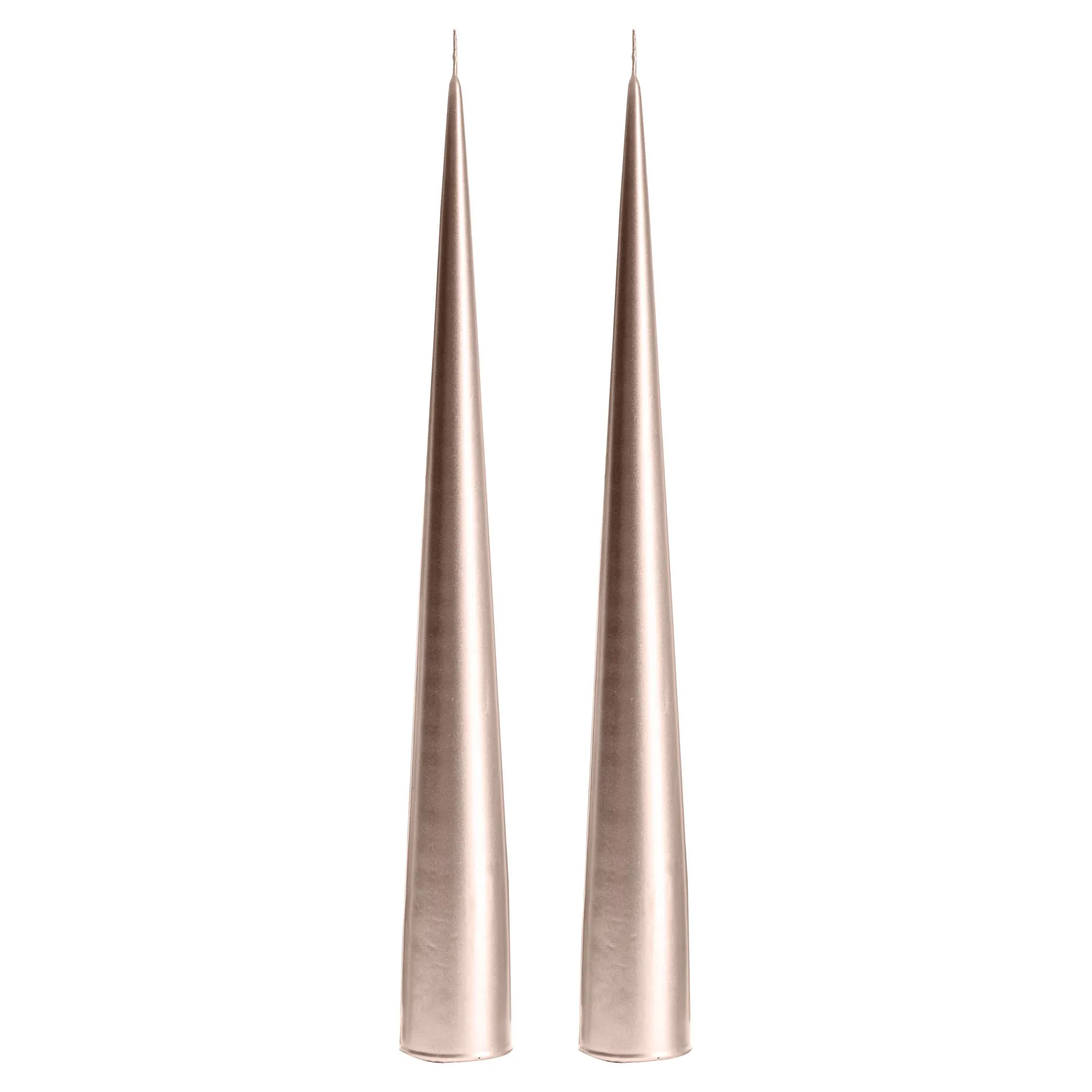 ester & erik 锥形蜡烛 34cm 2件装 金属质感, 香槟色94 ester & erik