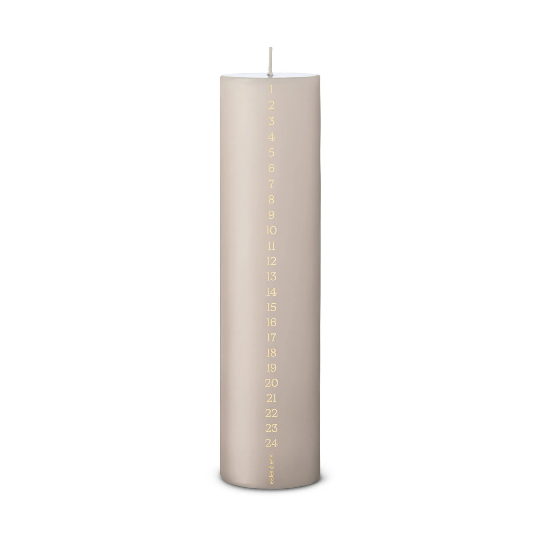 ester & erik advent 蜡烛 25 cm, 22 亚麻色 灰色 ester & erik
