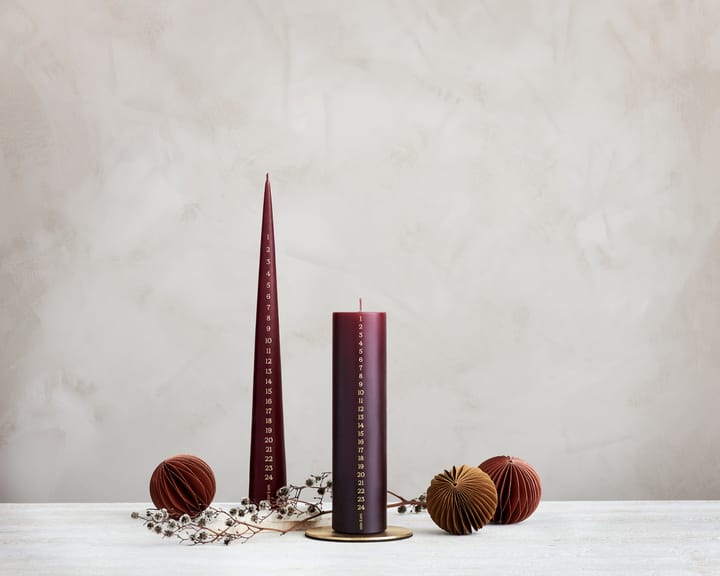 ester & erik advent 蜡烛 25 cm, 44/2 deep 酒红色 ester & erik