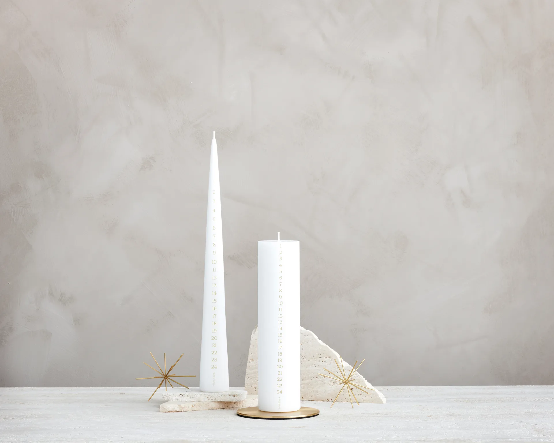 ester & erik advent 蜡烛 37 cm, 31 纯白 ester & erik