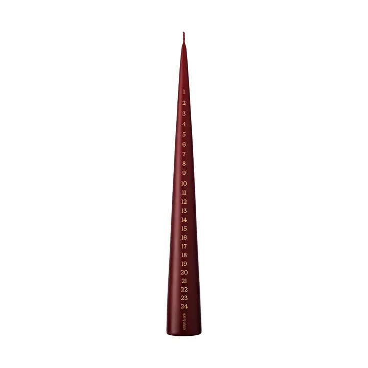 ester & erik advent 蜡烛 37 cm - 44/2 deep 酒红色 - ester & erik