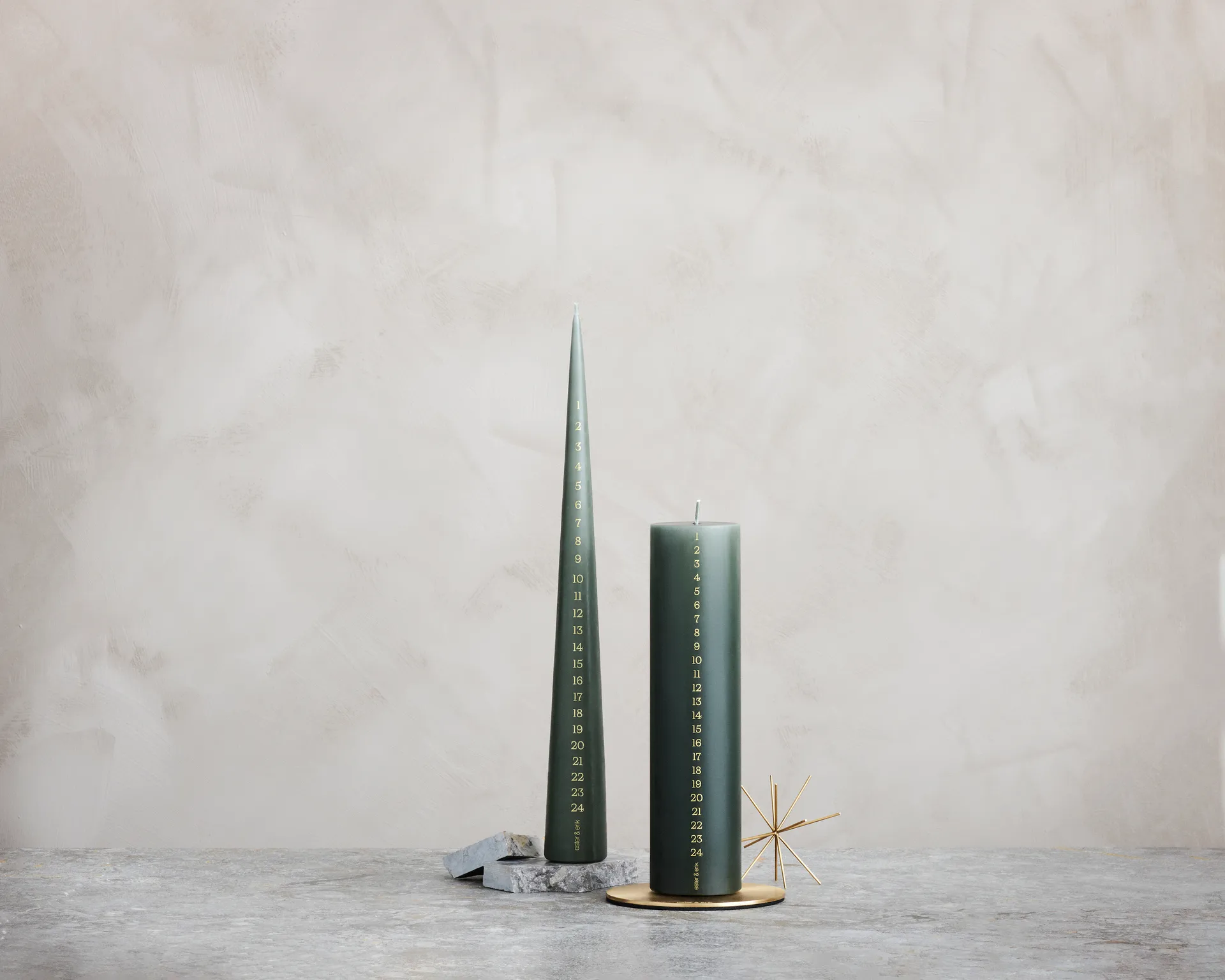 ester & erik advent 蜡烛 37 cm, 60 noble pine ester & erik