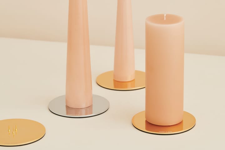 ester & erik candle 盘子 Ø10 cm polished, gold ester & erik
