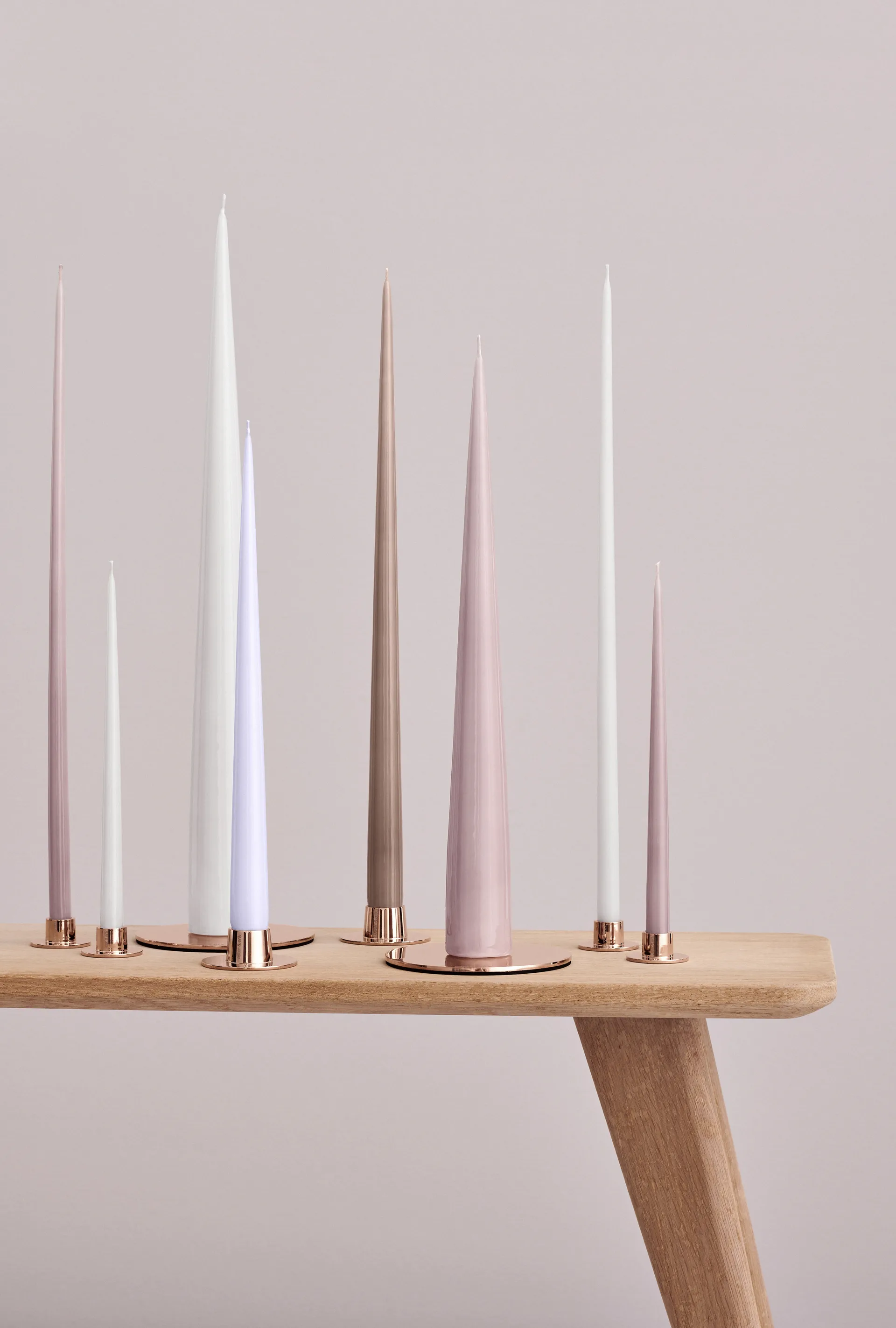 ester & erik candle 盘子 Ø10 cm polished, Rosé gold ester & erik