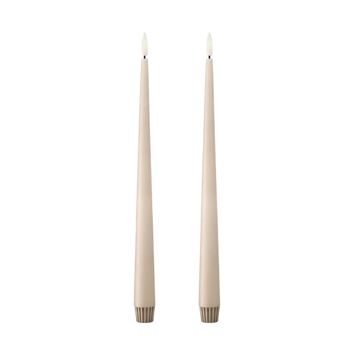 ester & erik LED锥形蜡烛2件装 - 11冰拿铁色_30 cm - ester & erik
