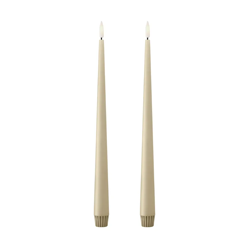 ester & erik LED锥形蜡烛2件装, 14浅姜黄色_30 cm ester & erik