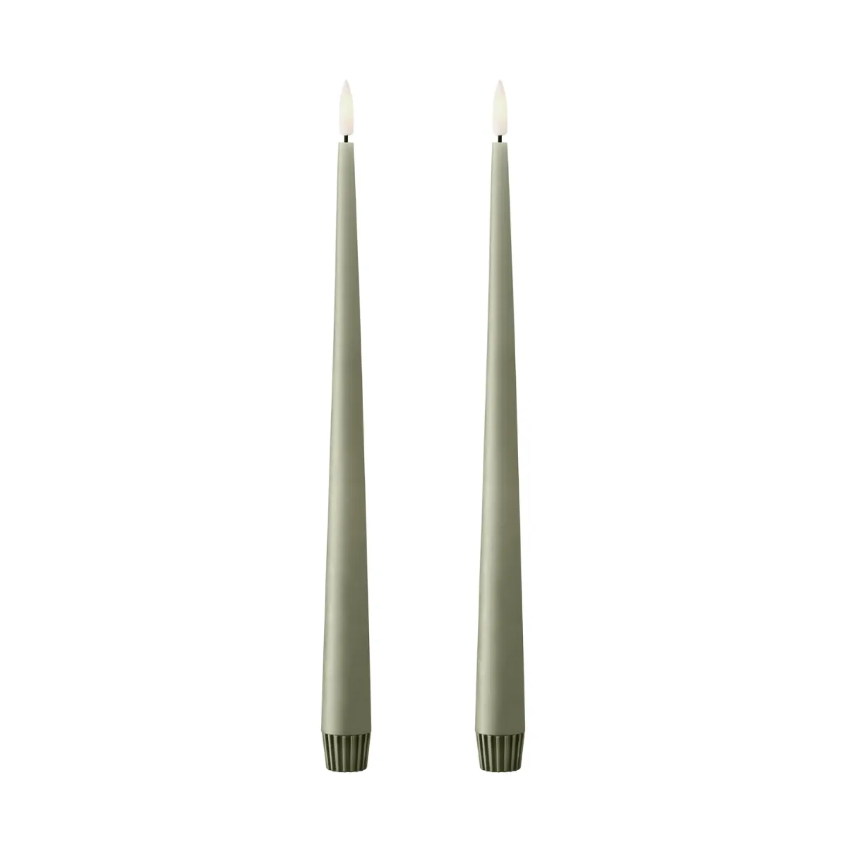 ester & erik LED锥形蜡烛2件装, 69洋蓟绿色_30 cm ester & erik