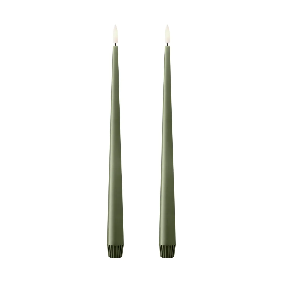 ester & erik LED锥形蜡烛2件装, 70泥土绿色_30 cm ester & erik