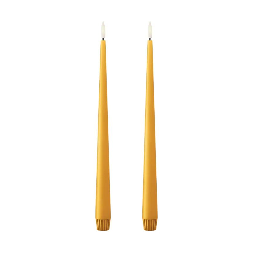 ester & erik LED锥形蜡烛2件装, 85芒果黄色_30 cm ester & erik