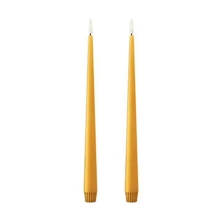 ester & erik LED锥形蜡烛2件装 - 85芒果黄色_30 cm - ester & erik