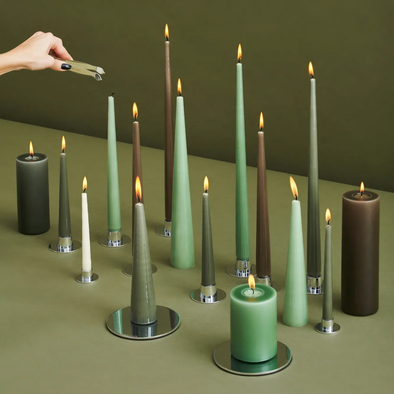 ester & erik light 四件套装 lacquered, eucalyptus, 32 cm ester & erik