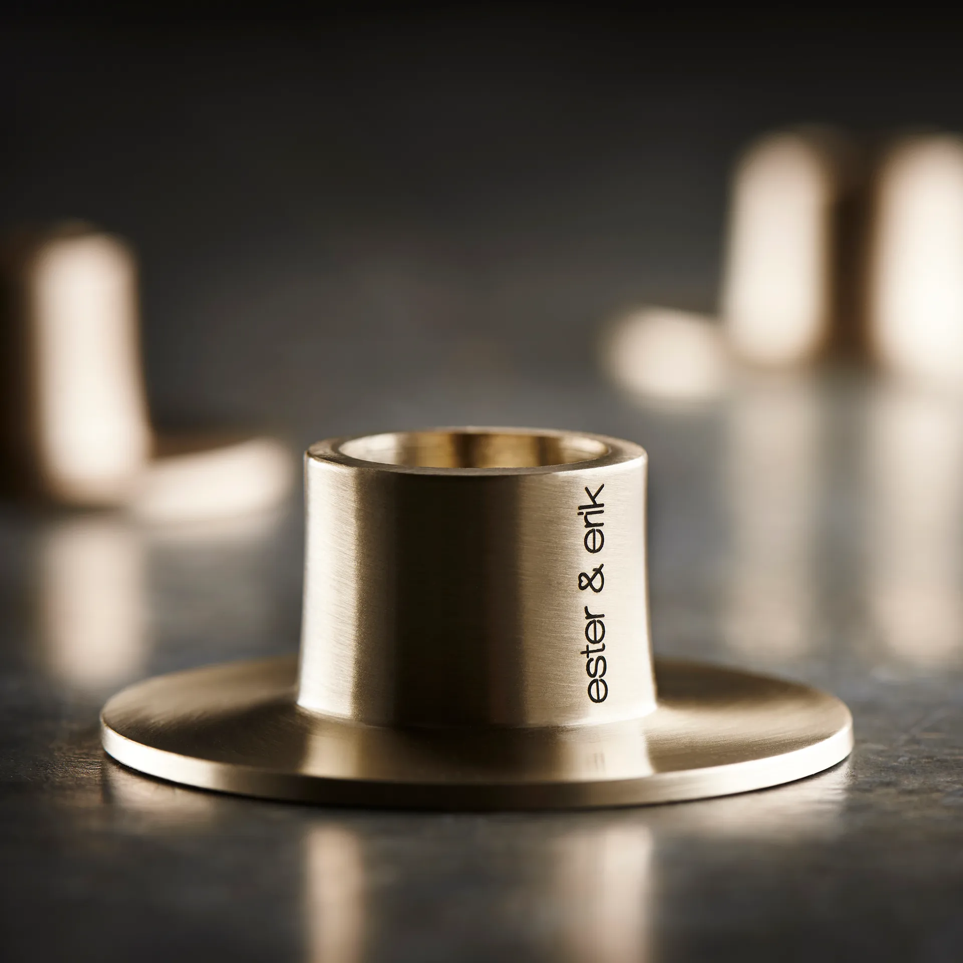 ester & erik 烛台 matte 两件套装, Gold ester & erik