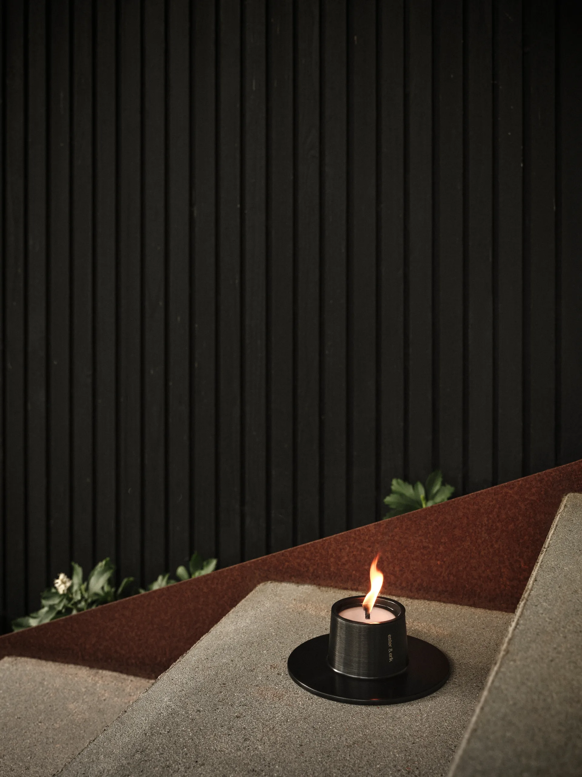 ester & erik outdoor 烛台 小 Ø16 cm, 黑色 ester & erik