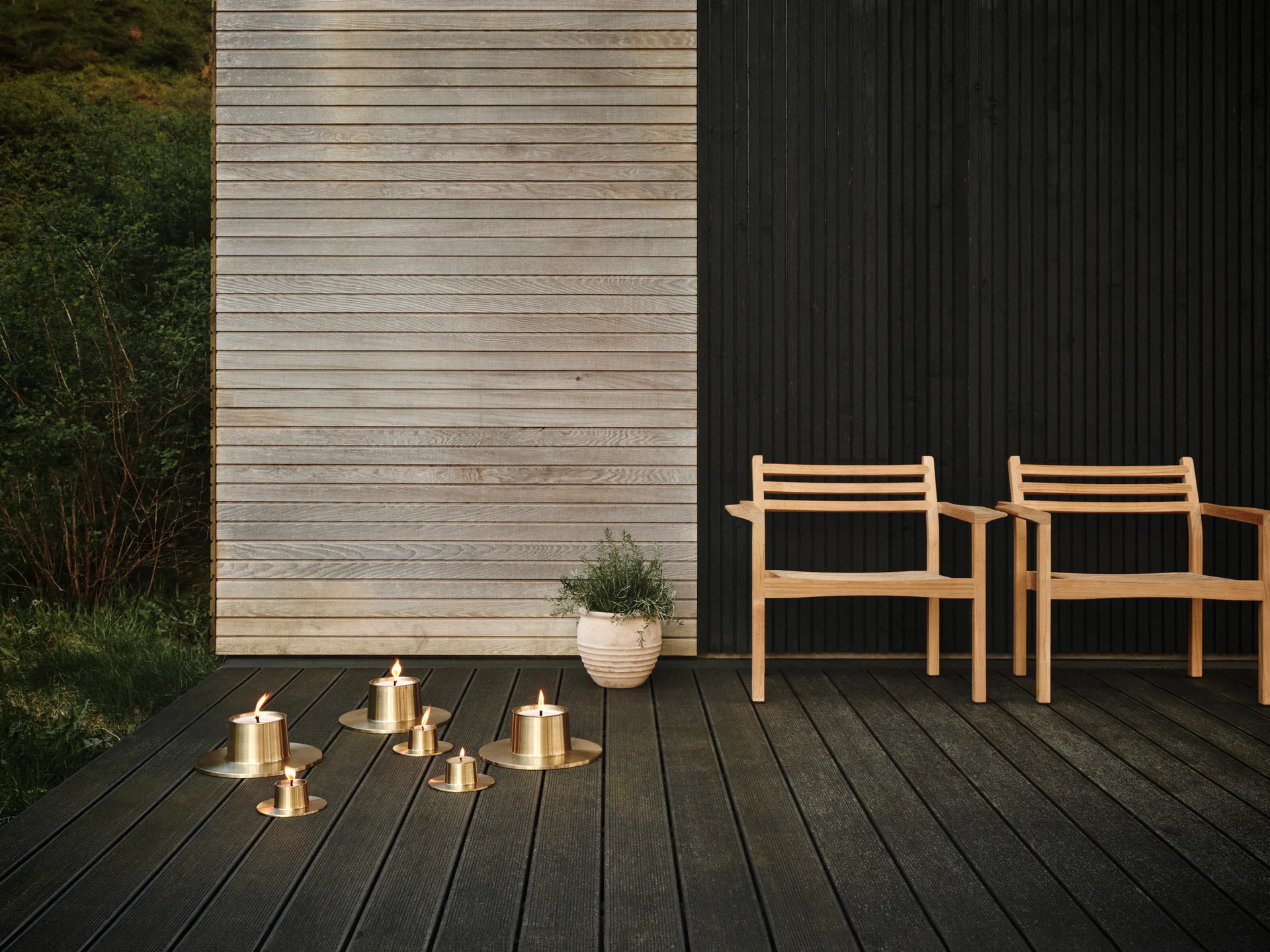 ester & erik outdoor 烛台 小 Ø16 cm, 金色 ester & erik