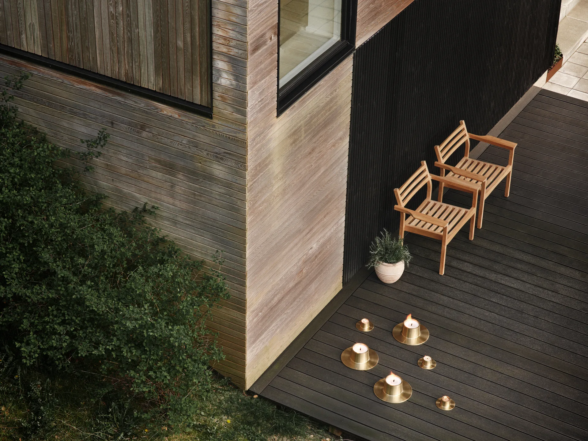 ester & erik outdoor 烛台 小 Ø16 cm, 金色 ester & erik