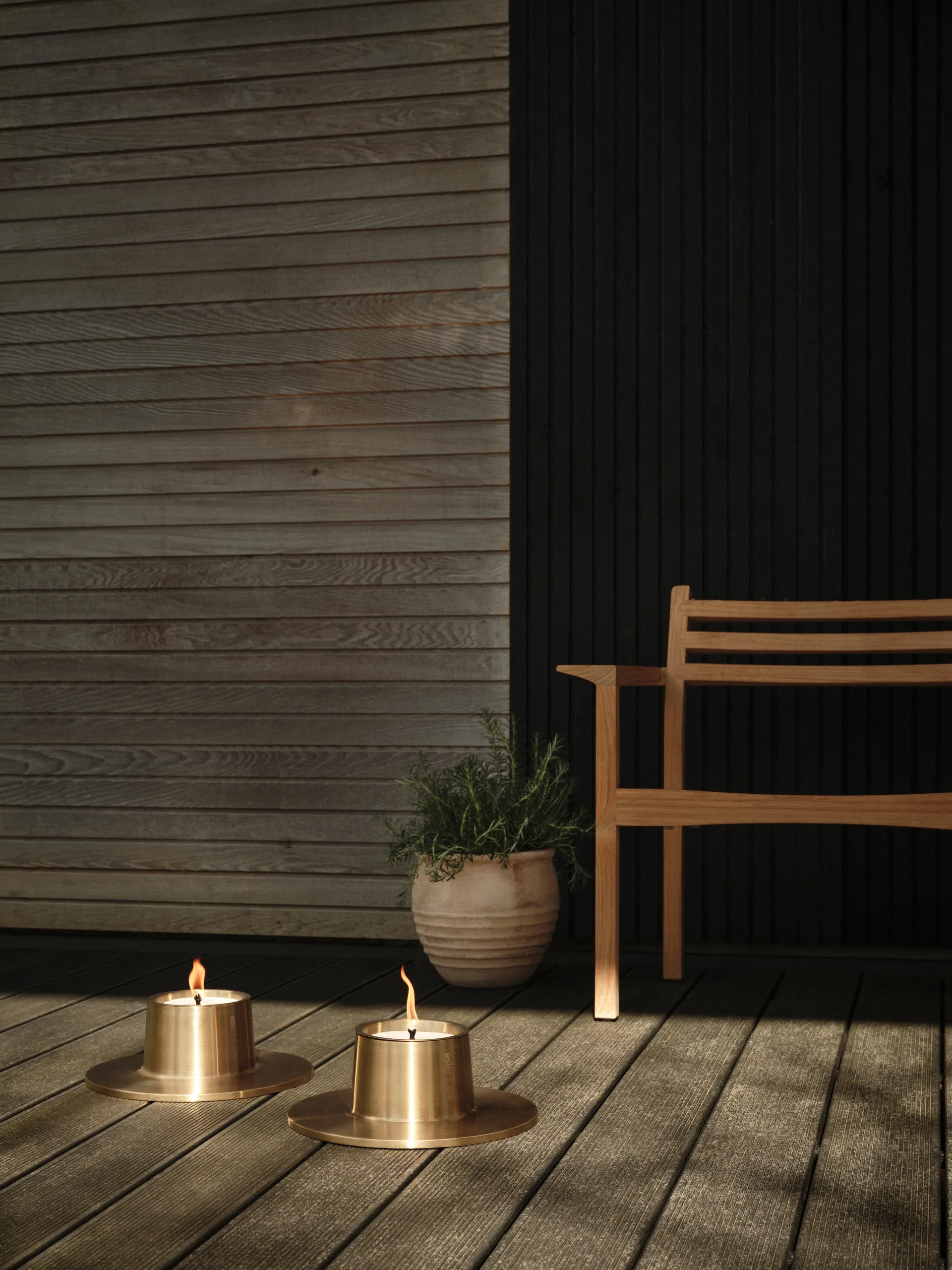 ester & erik outdoor 烛台 大 32.3 cm, 金色 ester & erik