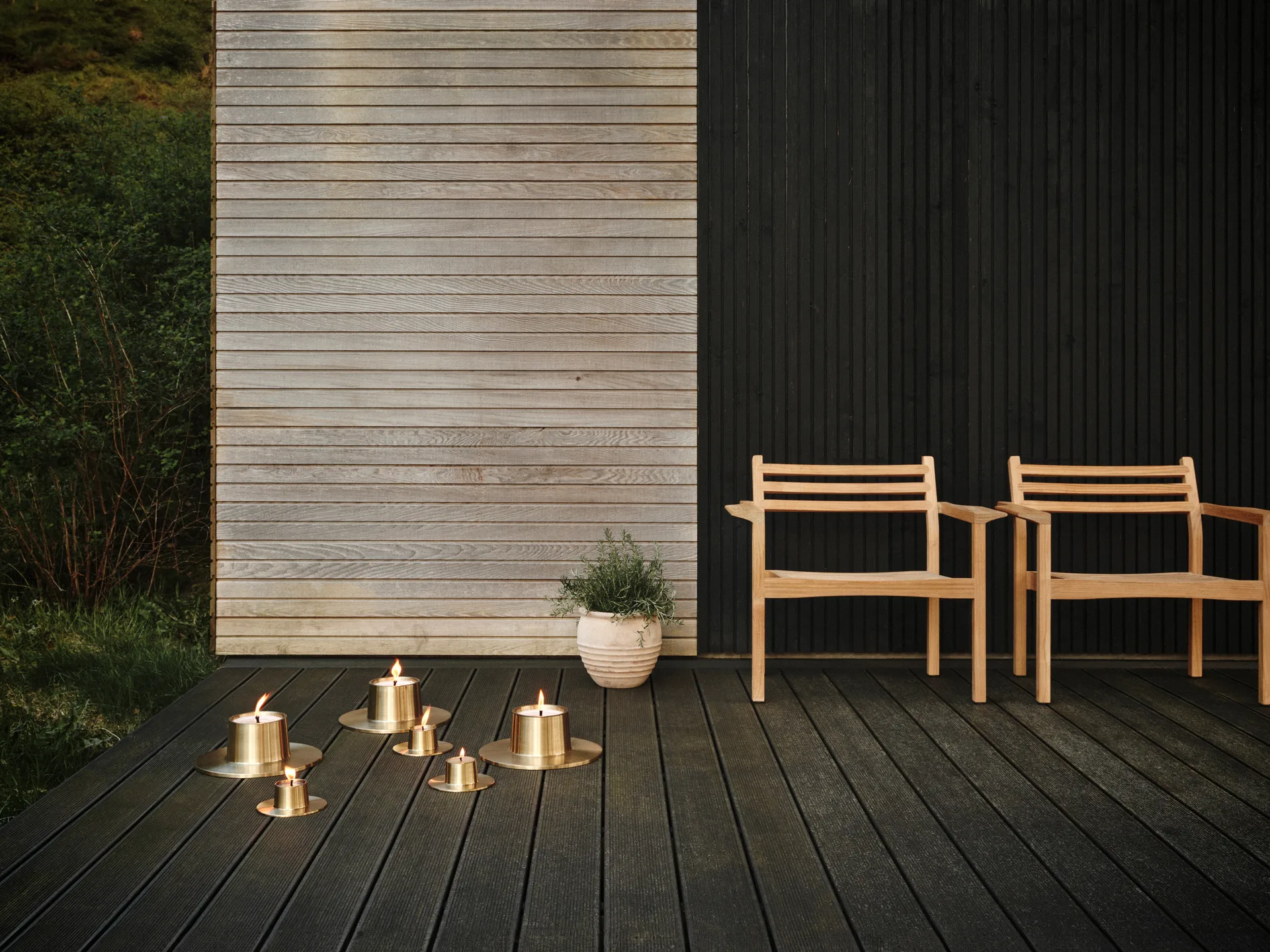 ester & erik outdoor 烛台 大 32.3 cm, 金色 ester & erik