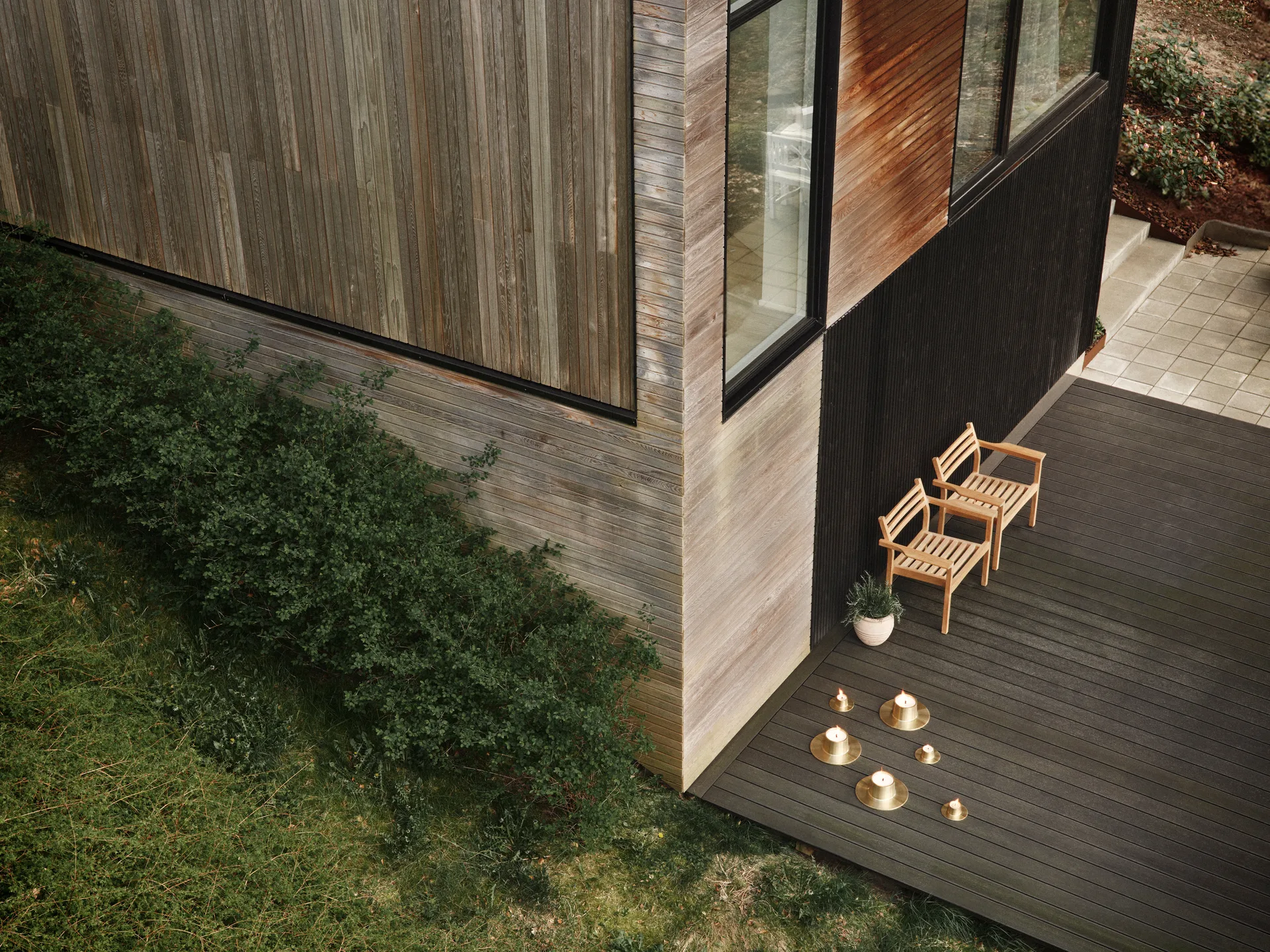 ester & erik outdoor 烛台 大 32.3 cm, 金色 ester & erik