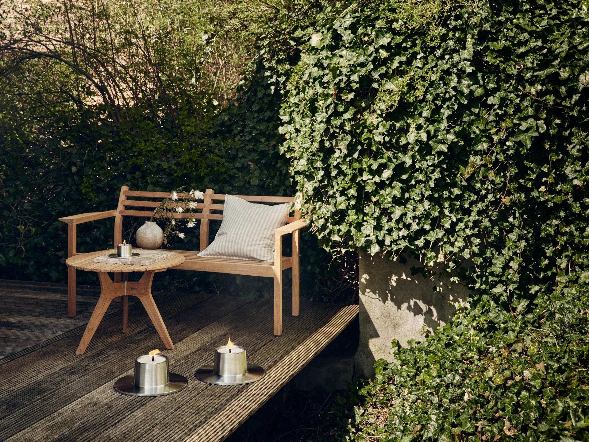 ester & erik outdoor 烛台 大 32.3 cm, 银色 ester & erik