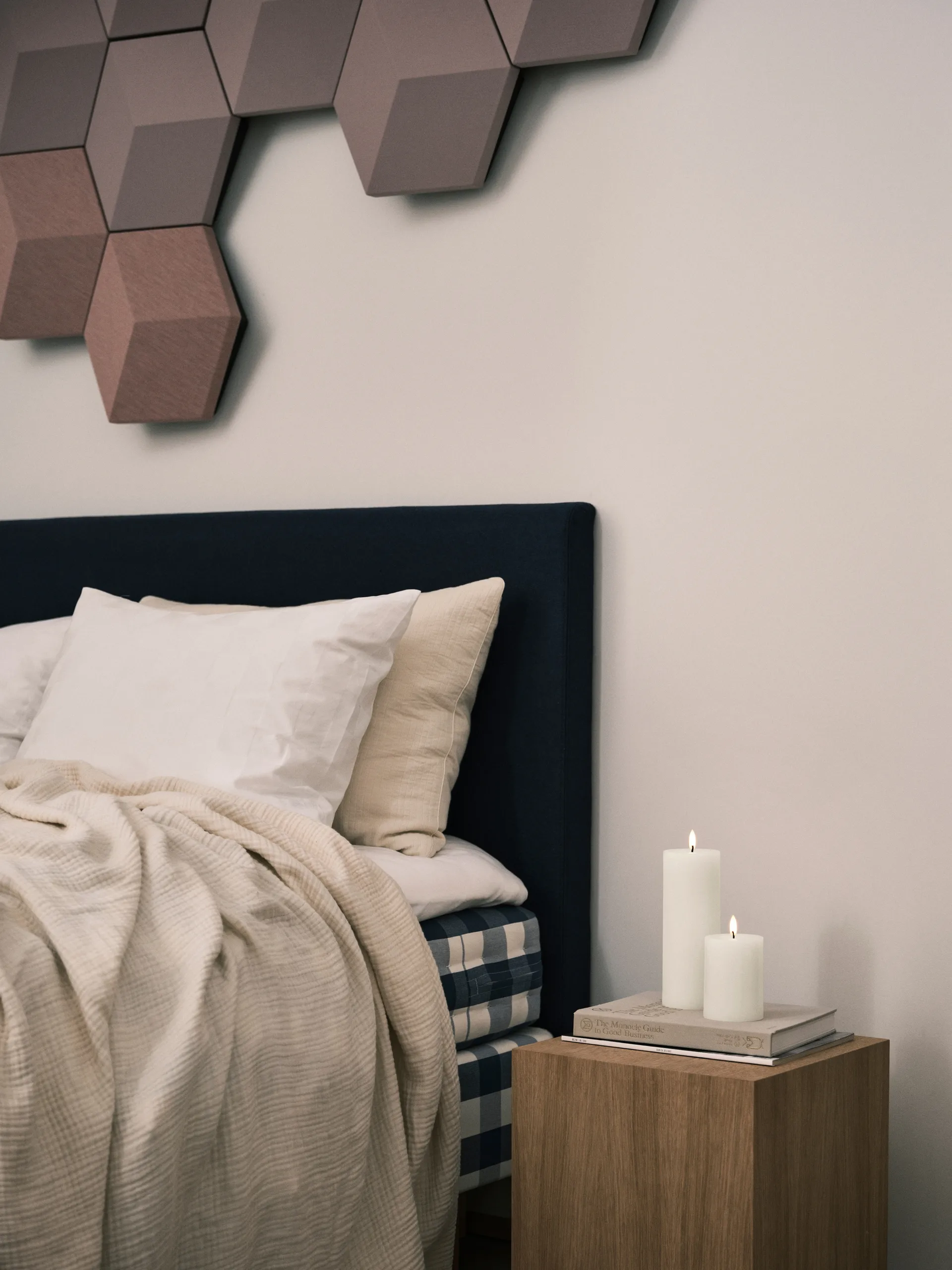 ester & erik pillar 蜡烛 LED, 06 Ivory, 20 cm ester & erik