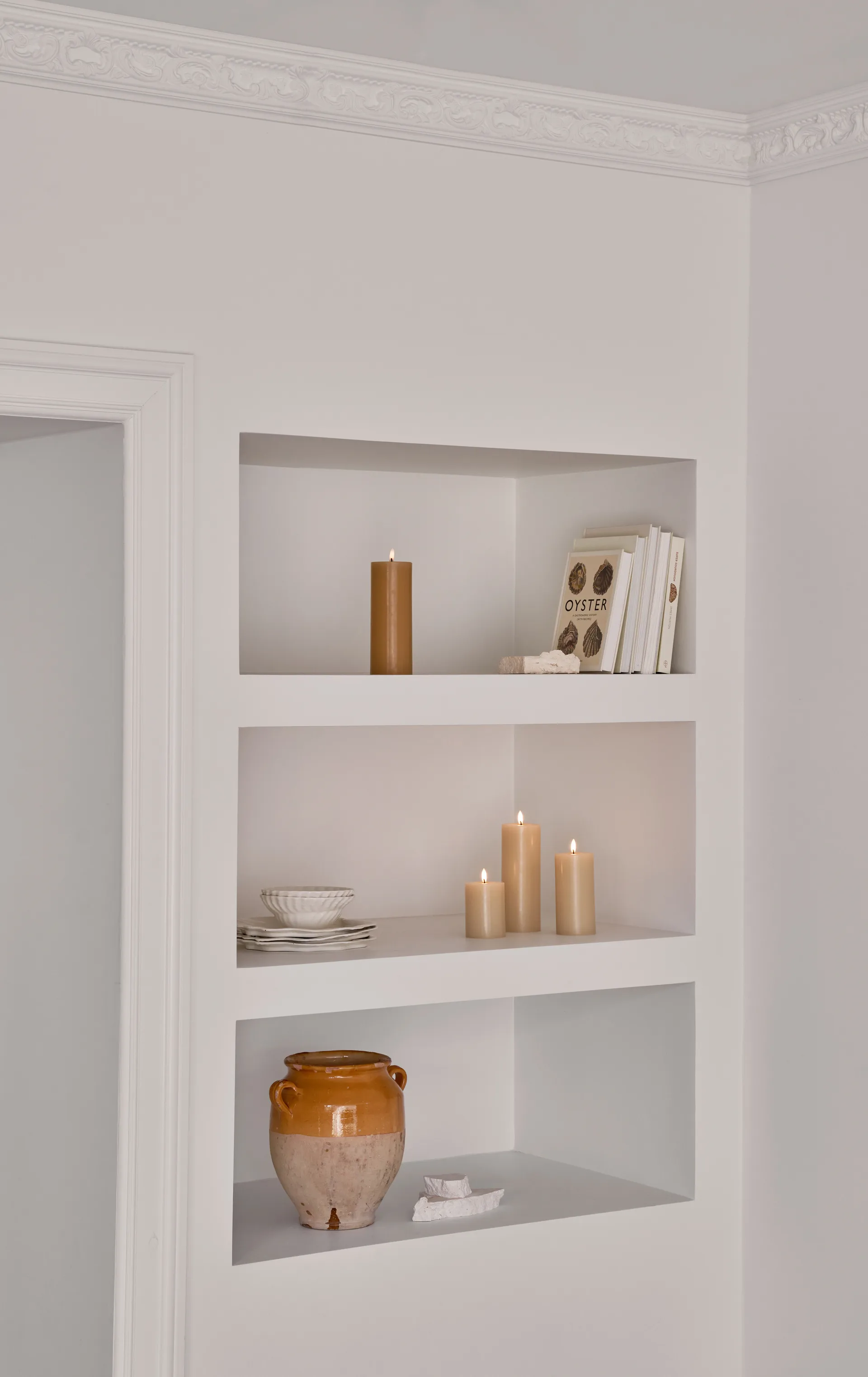 ester & erik pillar 蜡烛 LED, 14 Pale ginger, 10 cm ester & erik