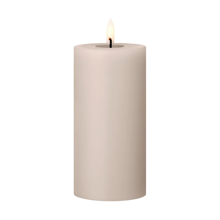 ester & erik pillar 蜡烛 LED - 22 Linen Grey, 15 cm - Ester & erik