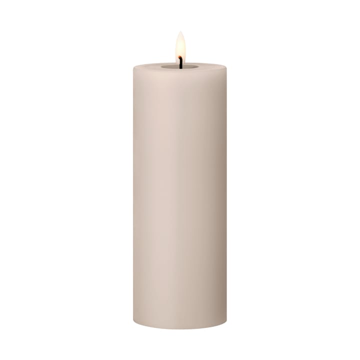 ester & erik pillar 蜡烛 LED - 22 Linen Grey, 20 cm - Ester & erik