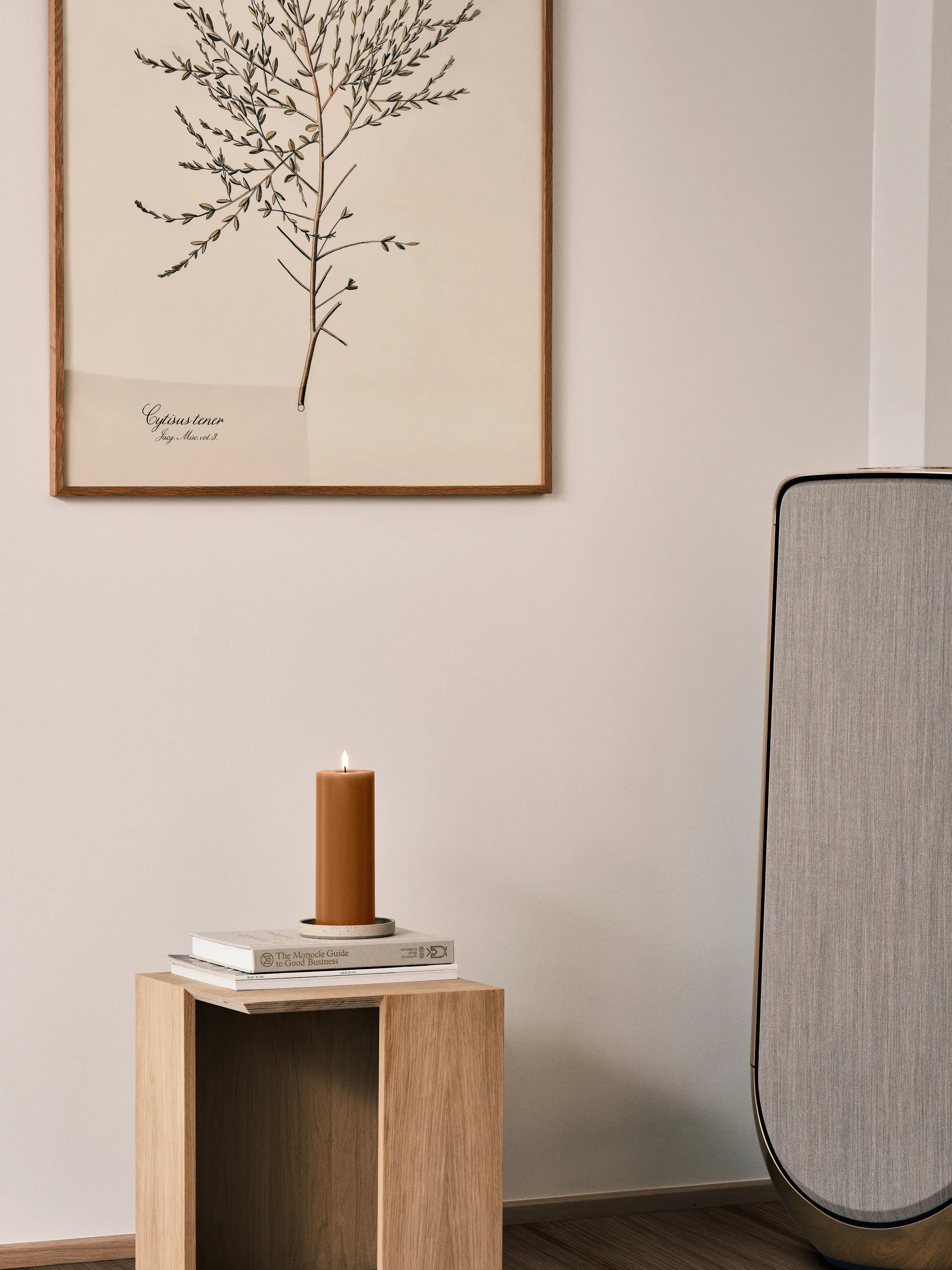 ester & erik pillar 蜡烛 LED, 23 Raw Toffee, 20 cm ester & erik