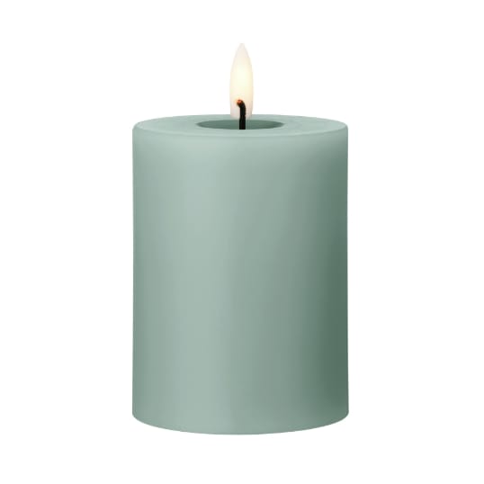 ester & erik pillar 蜡烛 LED - 67 Jade stone, 10 cm - Ester & erik