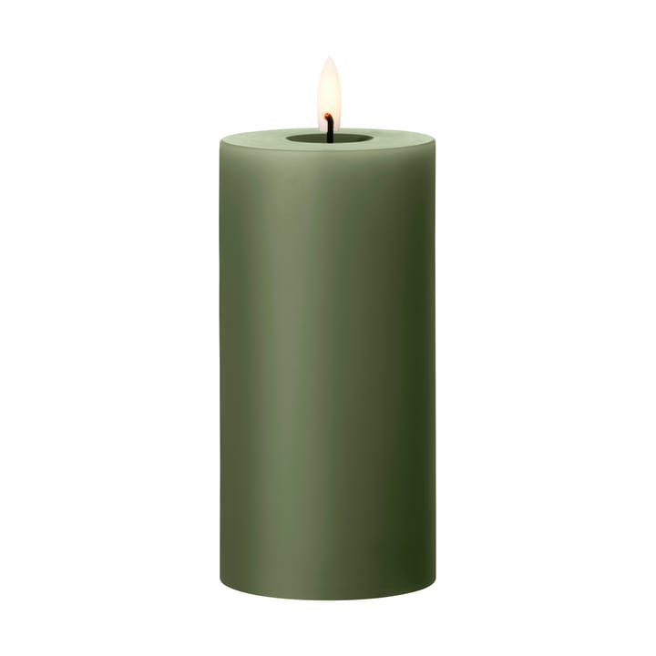 ester & erik pillar 蜡烛 LED - 70 Green Soil, 15 cm - Ester & erik