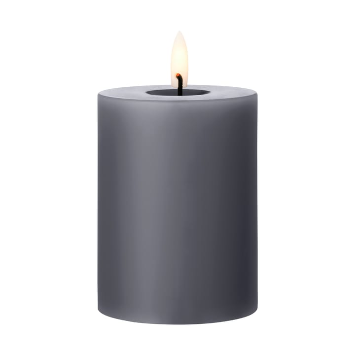 ester & erik pillar 蜡烛 LED - 74 Dark Slate, 10 cm - Ester & erik