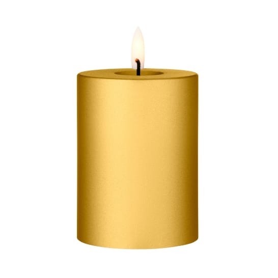 ester & erik pillar 蜡烛 LED - 90 Gold Metallic, 10 cm - Ester & erik