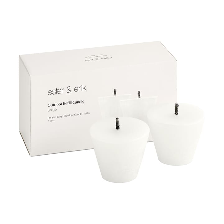 ester & erik refill for outdoor 烛台 两件套装, 大 ester & erik