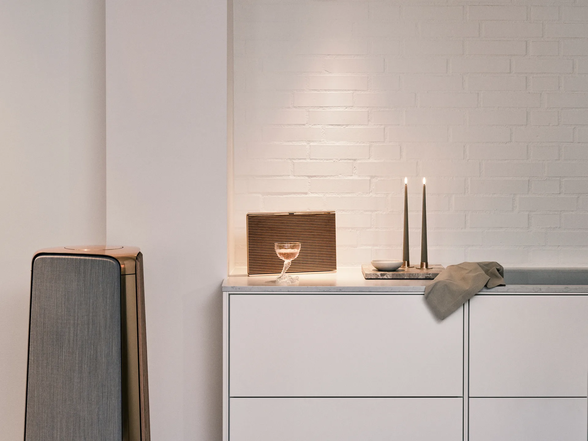 ester & erik taper 蜡烛 LED 两件套装, 18 Nougat note , 30 cm ester & erik