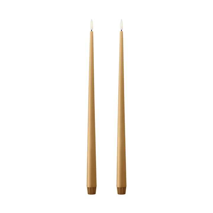 ester & erik taper 蜡烛 LED 两件套装 - 27 Almond butter, 40 cm - Ester & erik