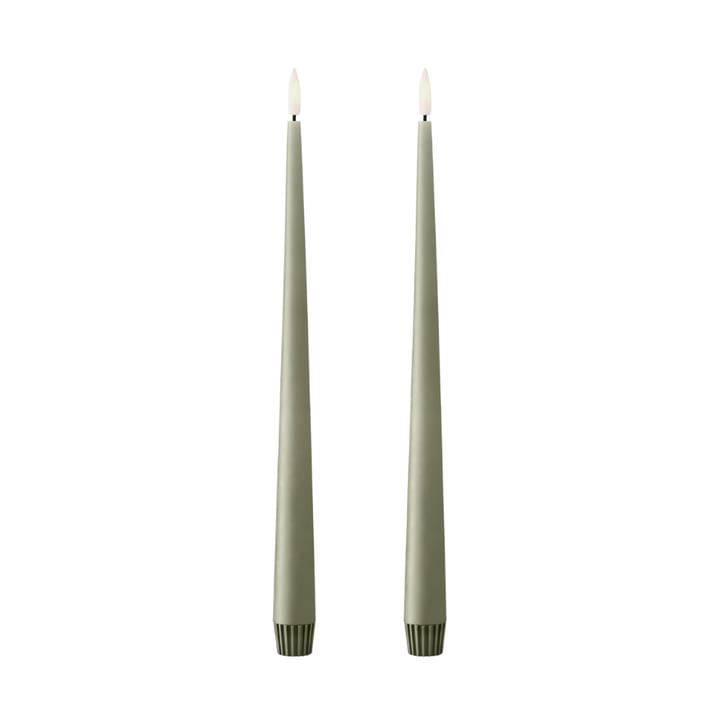 ester & erik taper 蜡烛 LED 两件套装 - 69 Artichoke , 30 cm - Ester & erik