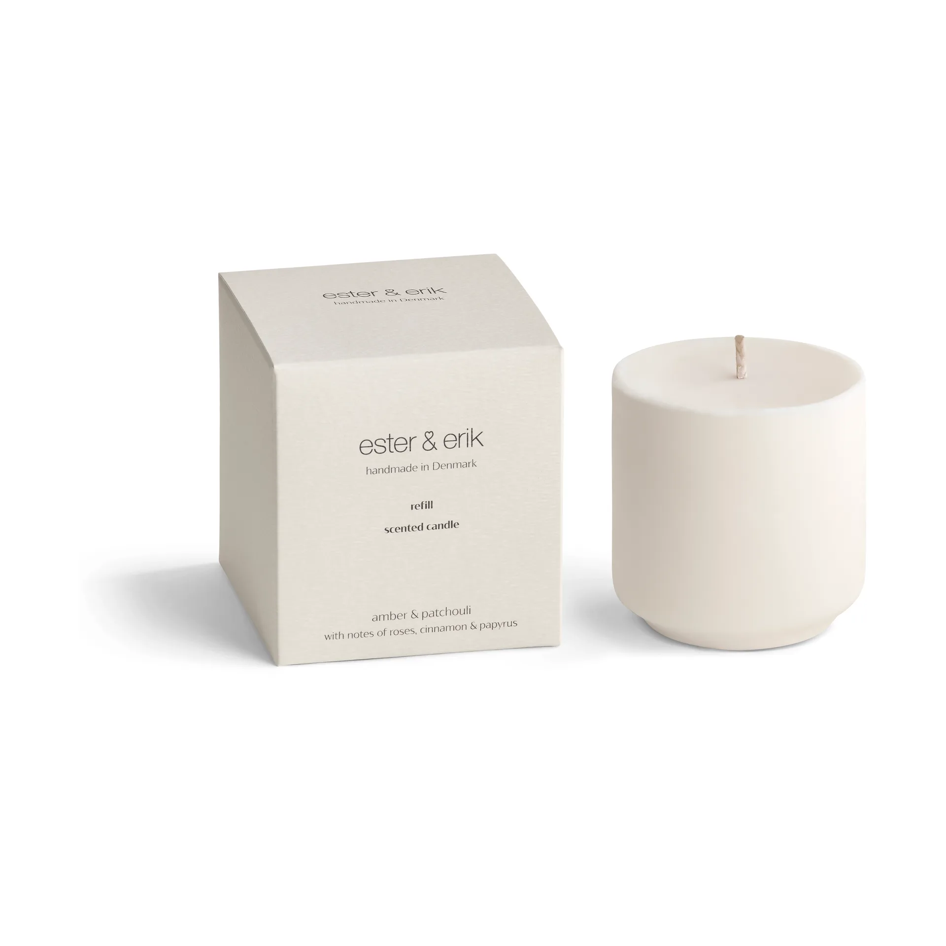 Refill ester & erik scented candles, 琥珀色 & patchouli ester & erik