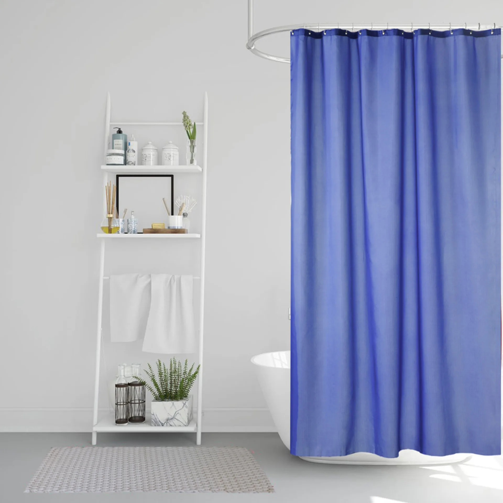 Match shower curtain, sky 蓝色 Etol Design