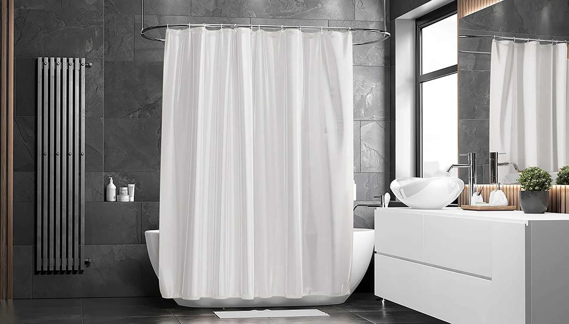Match shower curtain, 白色 Etol Design