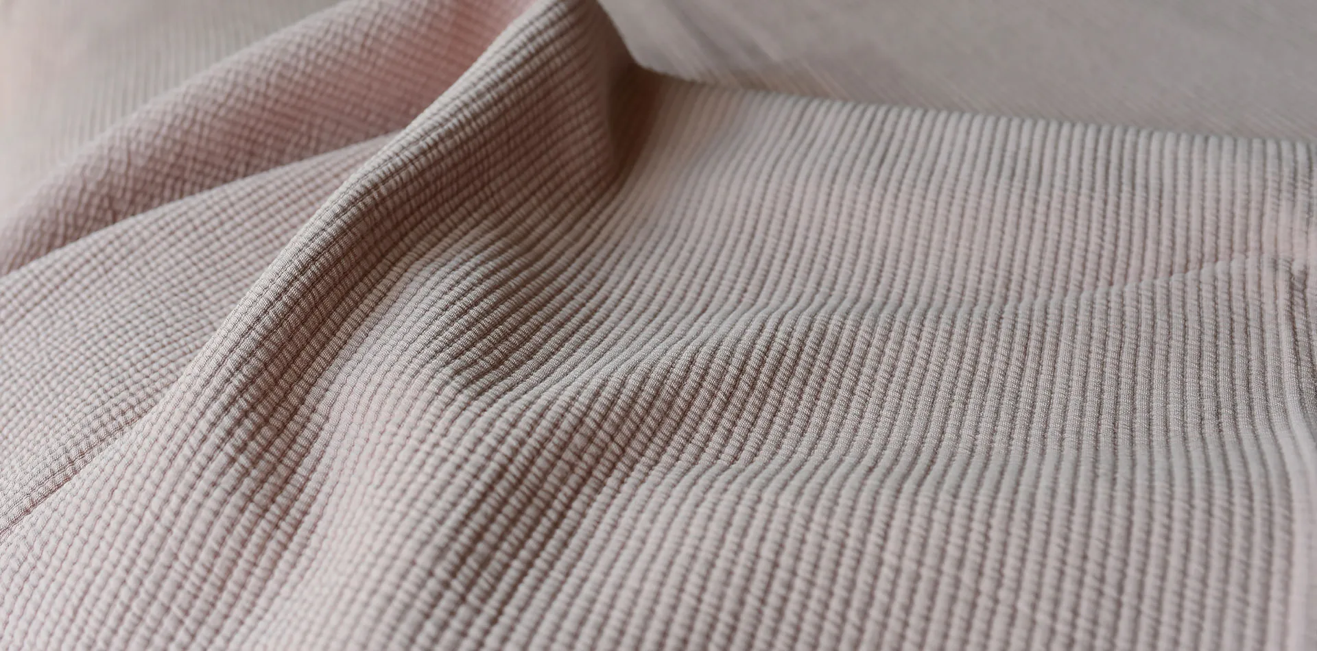 Stripe bedspread stonewashed cotton 260x260, Dusty 玫瑰色 Etol Design