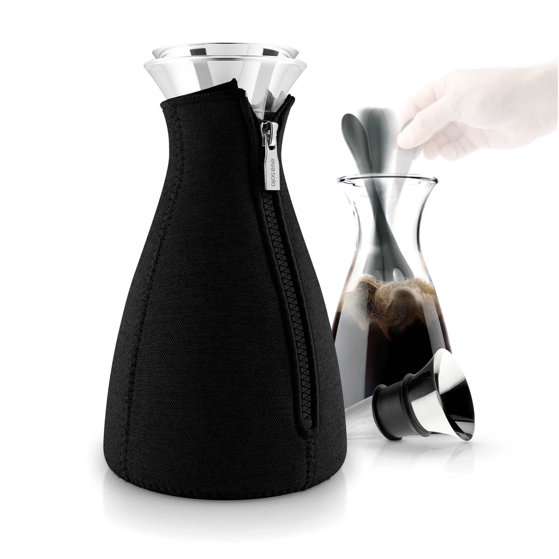 CafeSolo coffee maker with cover, 黑色 Eva Solo