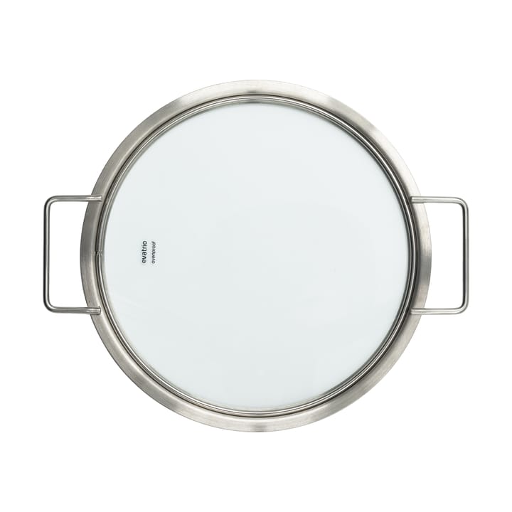 Eva Trio 玻璃 lid recycled stainless steel, Ø24 cm Eva Solo