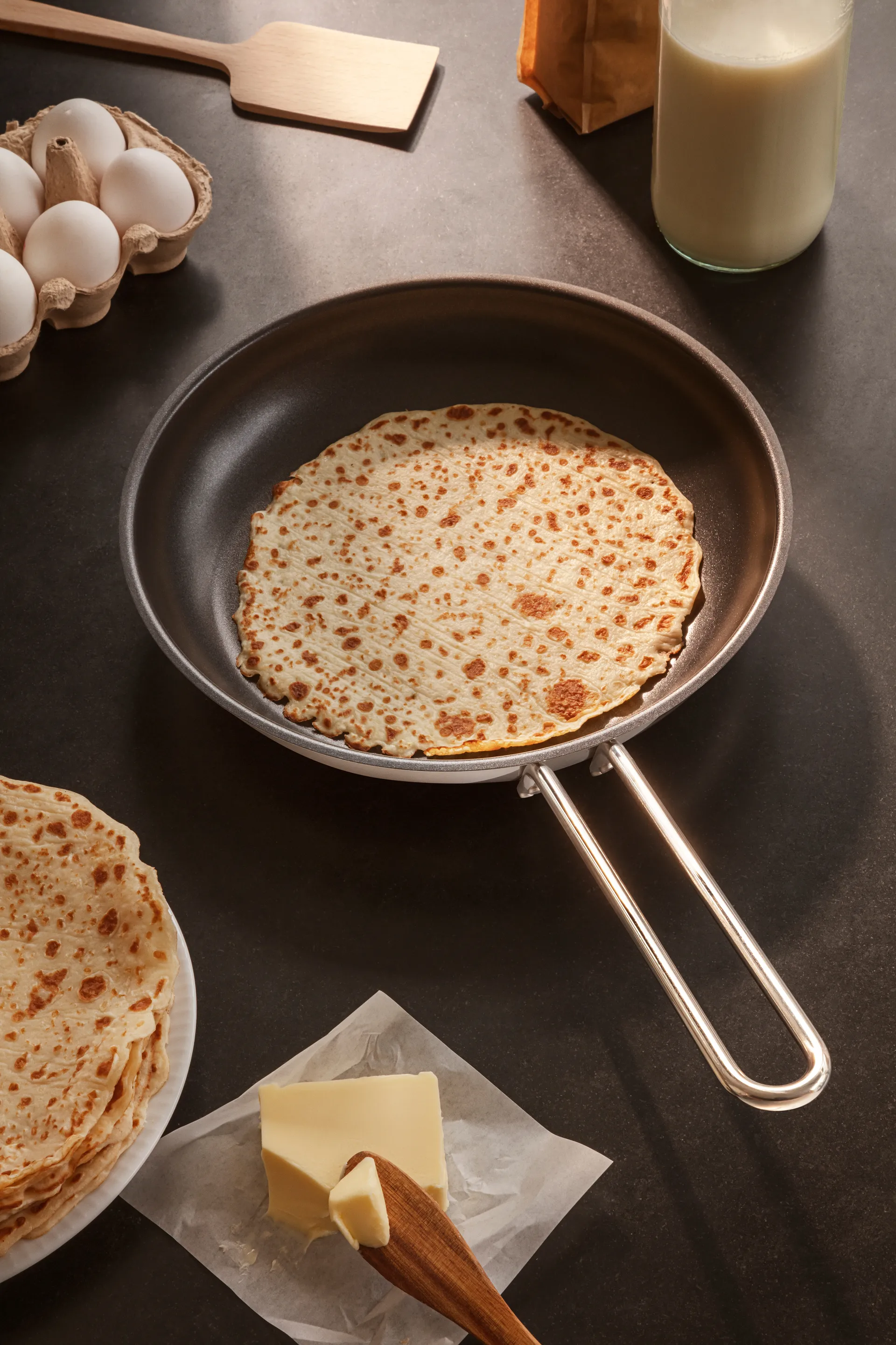 Eva Trio Stainless Steel Slip-Let 煎锅/炒锅, 28 cm Eva Solo