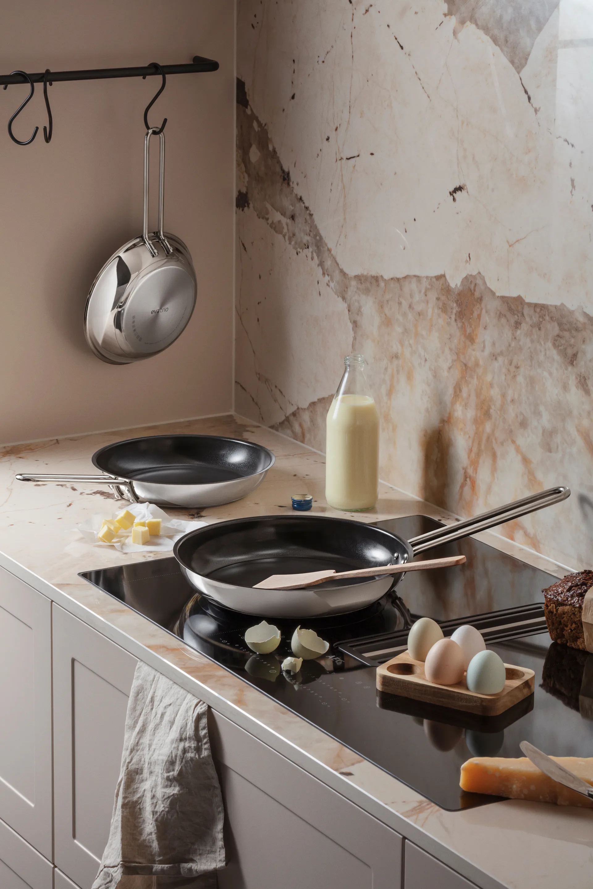 Eva Trio Stainless Steel Slip-Let 陶瓷制品 煎锅/炒锅, 28 cm Eva Solo