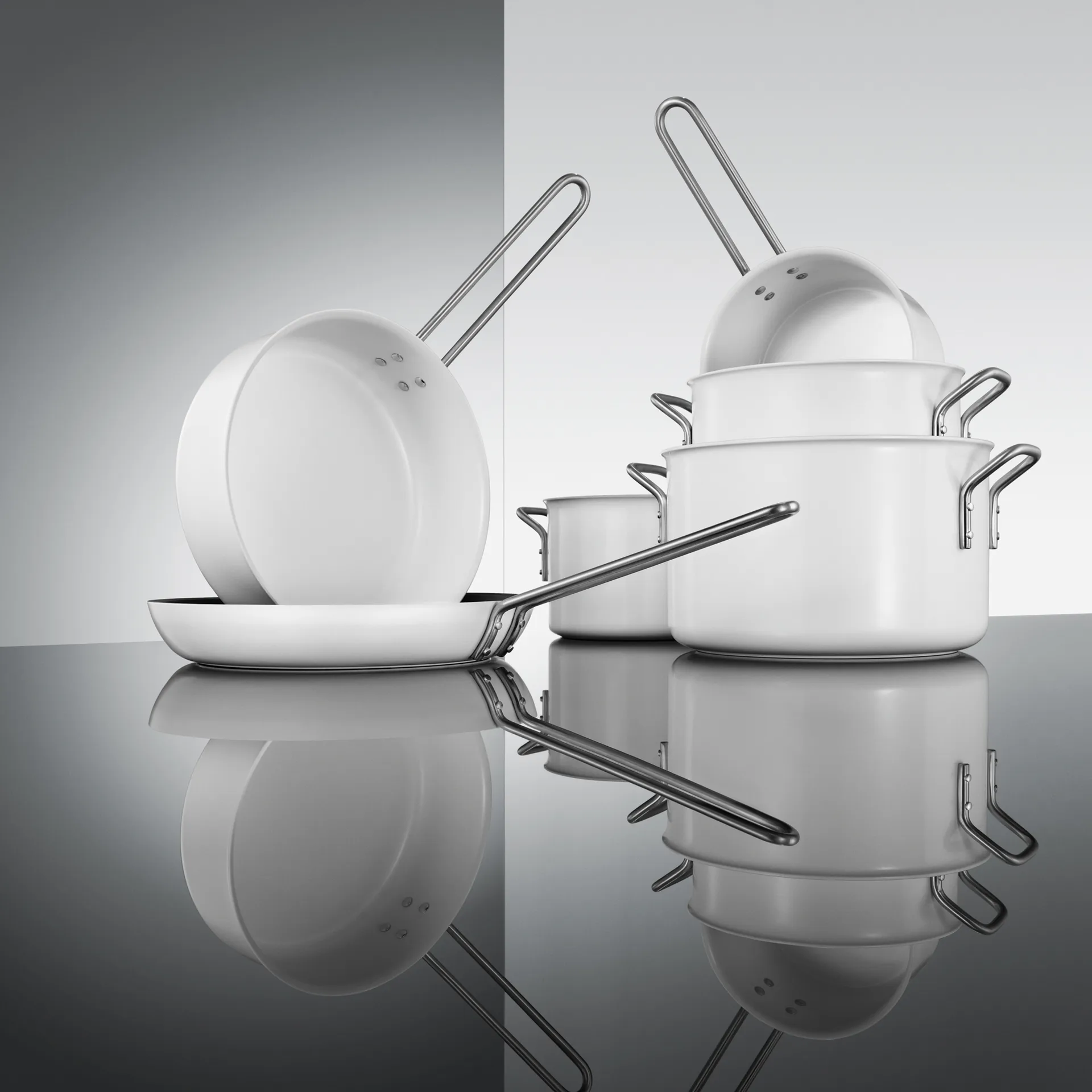 Eva Trio White Line 煎锅/炒锅, 24 cm Eva Solo